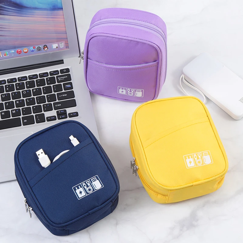 Portable Earphone Storage Bag Data Cable Organizer Bag Multifunctional Digital Gadgets Case For Charger U Disk Protective Cover