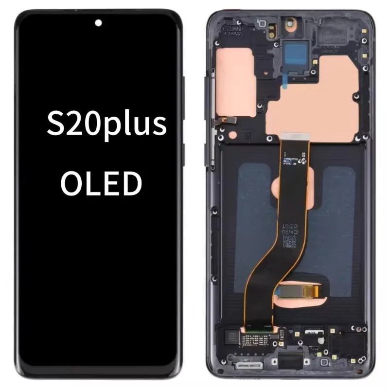 LCD Display Assembly Repair Parts For Samsung Galaxy S20plus SM G986 SM G986F Fingerprint Free Replacement Screen