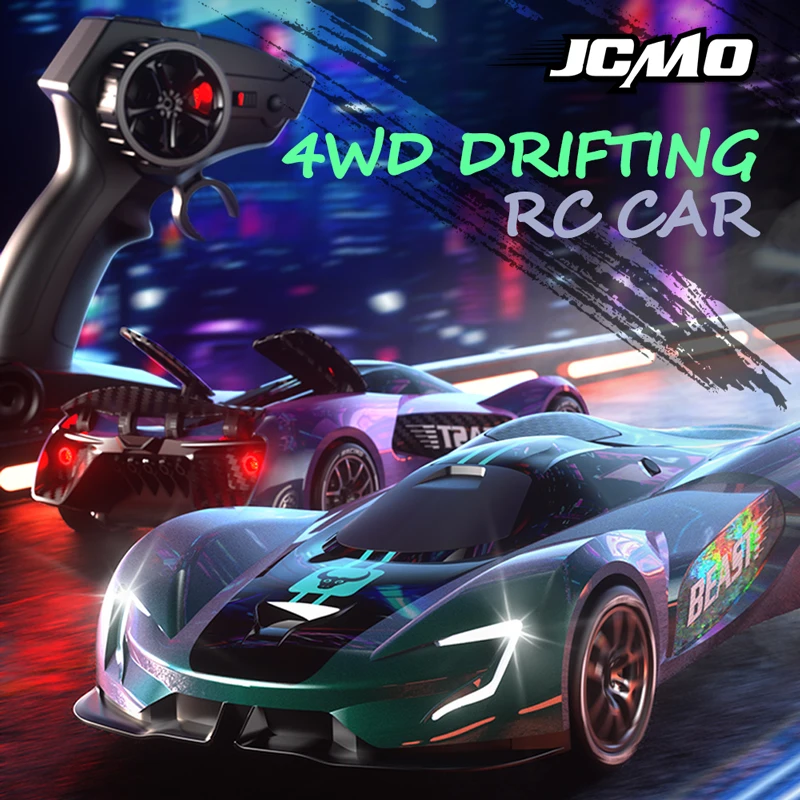 

SG208PRO 4WD RC Drift Car 360-спинный двухцветный градиентный корпус с заднем крылом, трюковая игрушка с дистанционным управлением для детей и взрослых, высокая скорость