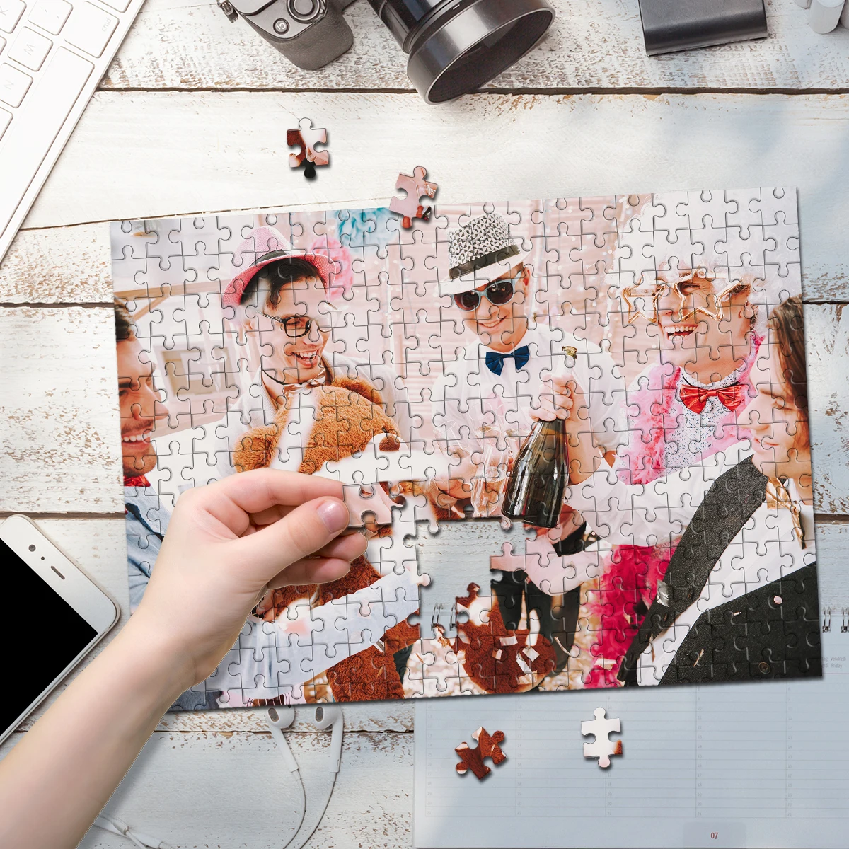 Home Decor Pt - 35/300/500/1000pcs Personalized Custom Photo Puzzle photo