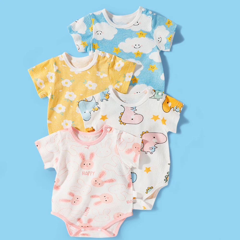 

Baby romper newborn clothes baby jumpsuit fart clothes summer cotton short sleeve thin summer 66cm