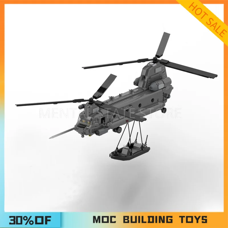 

[1758PCS]Customized MOC Boeing MH-47 Creative Building Blocks Set STEM Educational Toys DIY Construction Model Kit Birthday Gift
