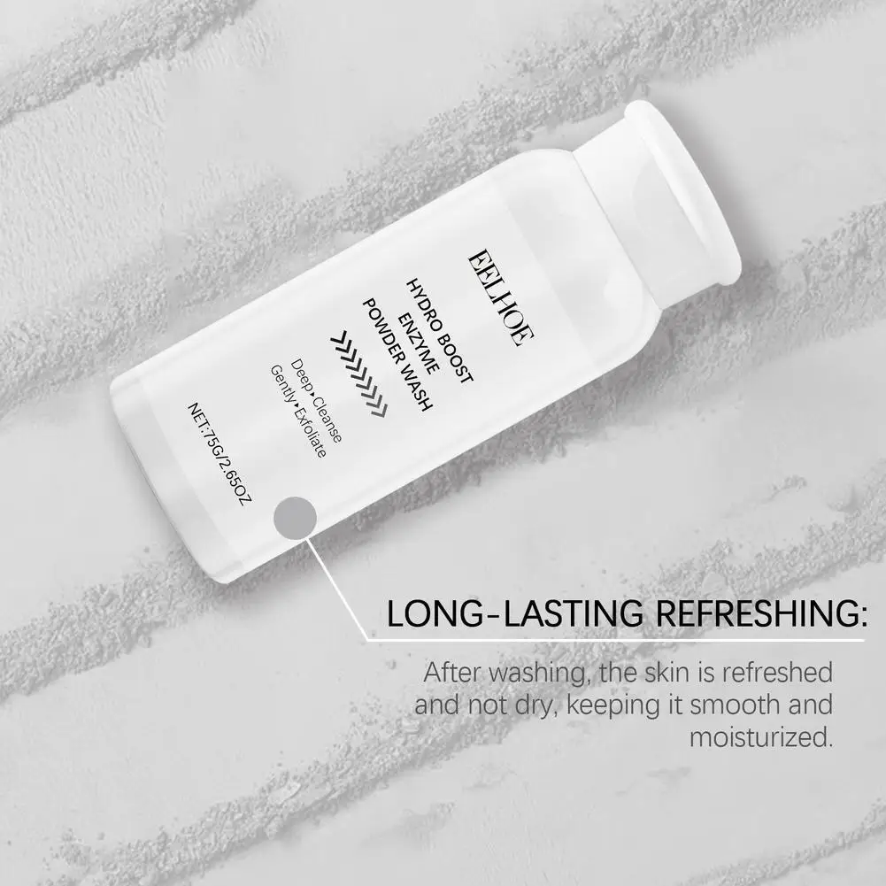 

1ocs 75g Face Powder Wash Skin Oil Control Clean Facial Pores Remove Blackheads Pimples Refreshed Enzyme Face Cleanses