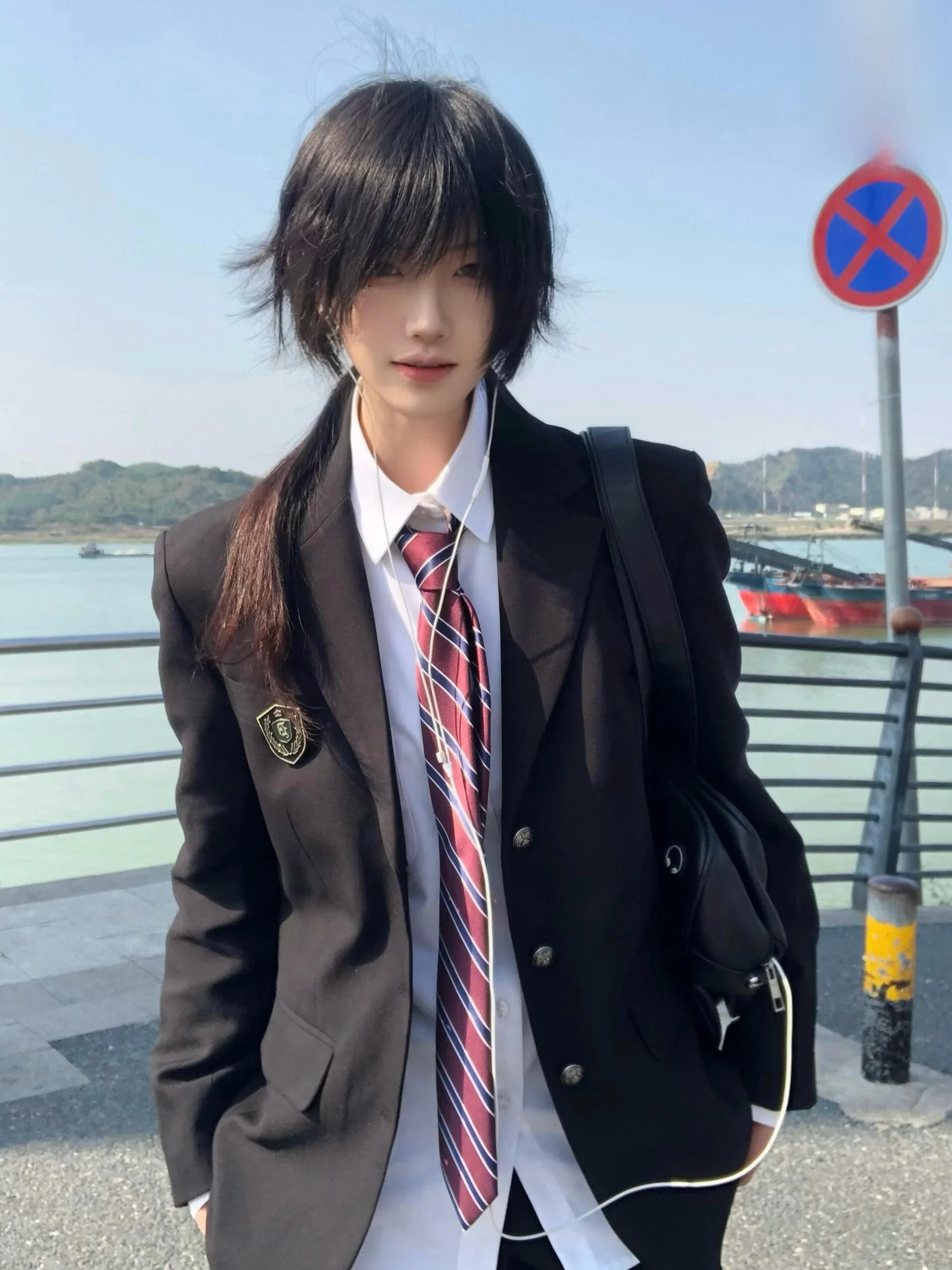 

Casual Japanese Style Men's Suit Couple Outfit School Uniform Windbreaker DK Jk Commuter Adult Gift Student Class Uniform