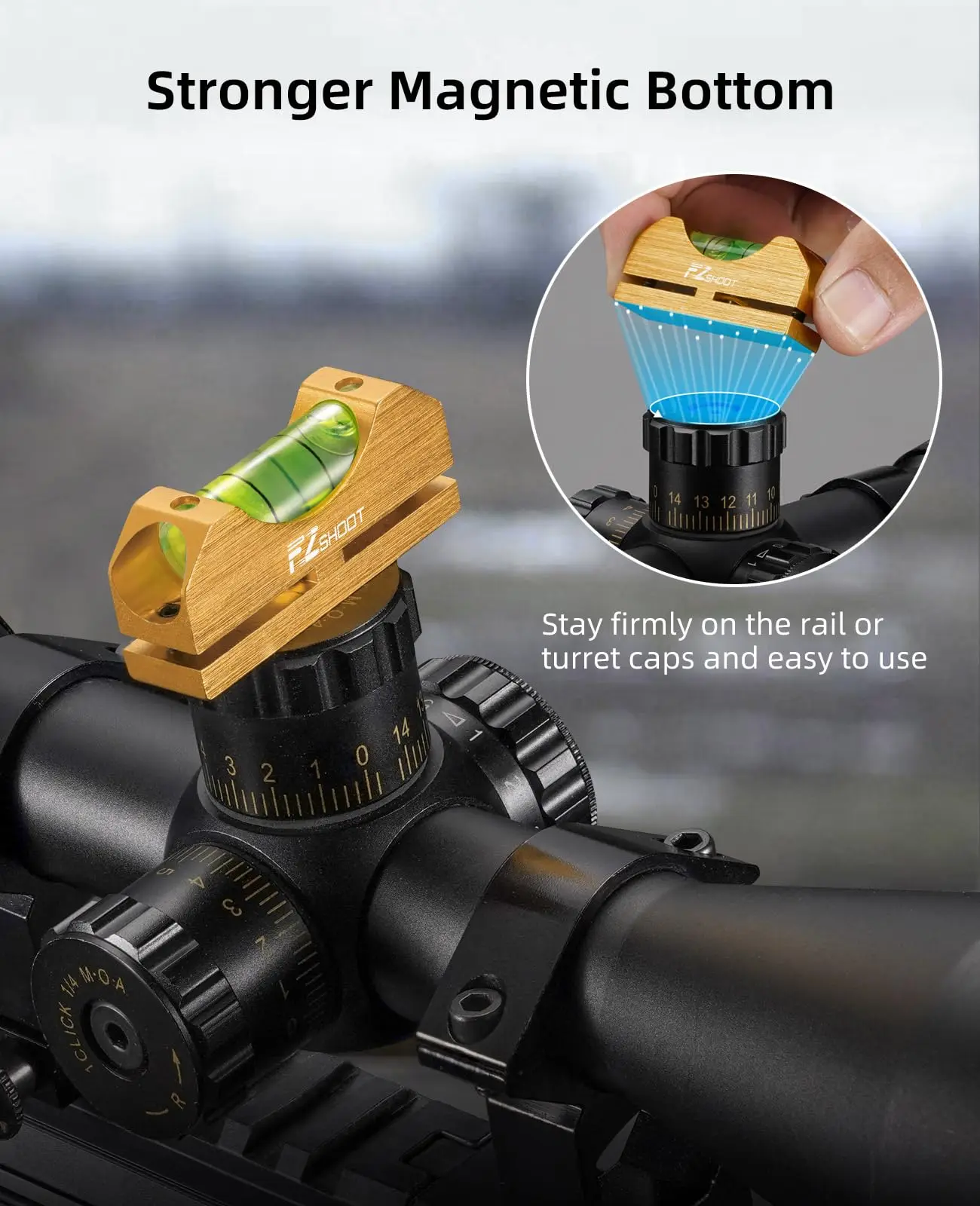 EZshoot Scope Leveling Kit Reference level with High-Precision Bubble Leveling System for red dot and other optics