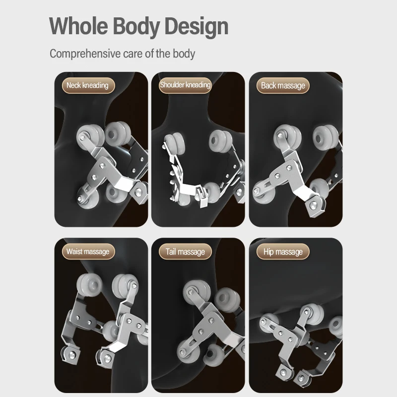 Manufacture Factory 4D Zero Gravity Oem Odm Wholesale Full Body Foot Recliner SL Track Office Home Electric Massage Chair