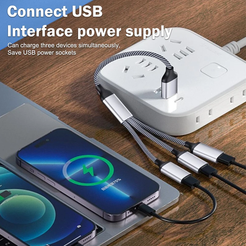 1 Stecker auf 2 3 Buchse HUB USB C Typ-C OTG Adapter Y Splitter Stecker Datenübertragung Ladegerät Kabel für Telefon Tablet Erweiterte Hub