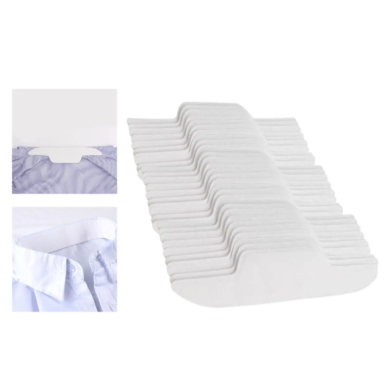 30x แผ่นซับเหงื่อแบบใช้แล้วทิ้งสําหรับ Travel Eve Meetings Neck Liner Pads