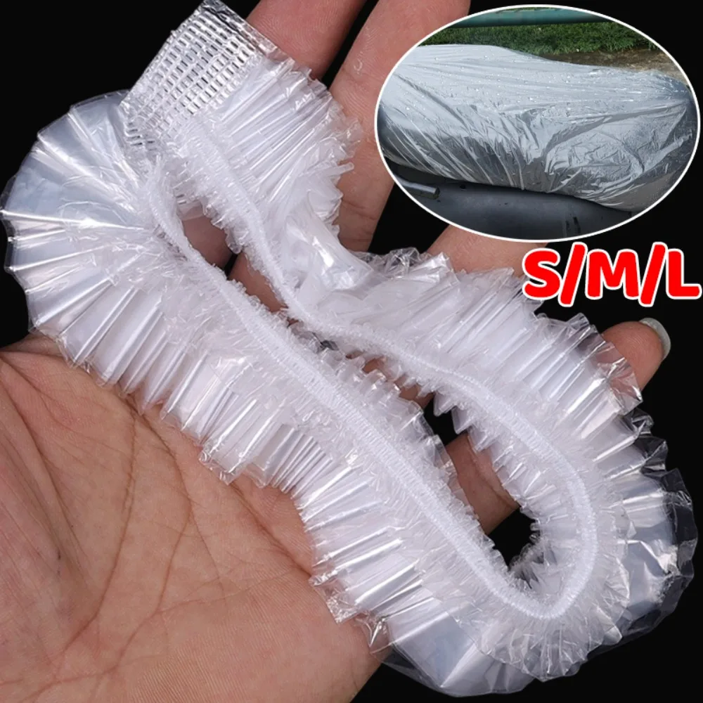 

Мотоциклетный одноразовый пластиковый чехол на сиденье S/M/L, электрический мотоцикл, велосипед, непромокаемая пылезащитная подушка сиденья, прозрачный защитный чехол