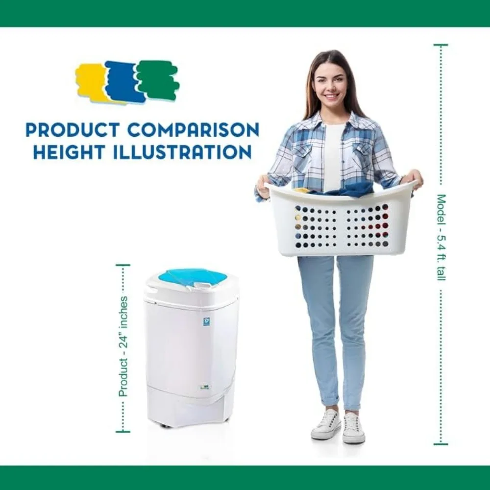 Spin Dryer - Portable Dryer for Clothes - Spin Dryer for Clothes, with 3200 RPM