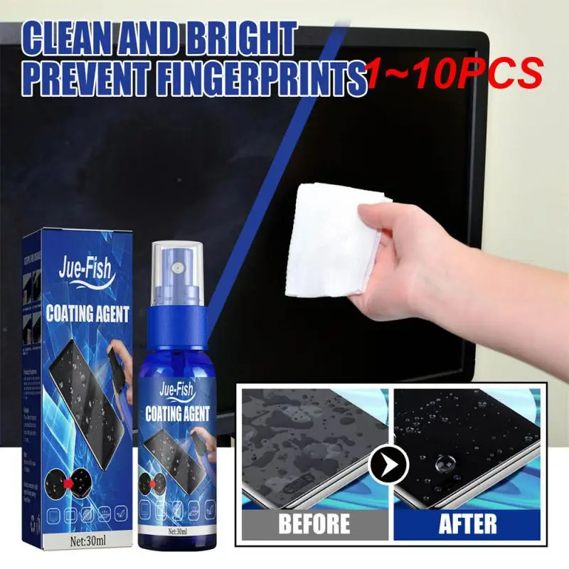 1~10PCS Glass Coating Solution Hydrophobic Oleophobic For Cleaner Glass Wiper Household Improvements Mobile Phone Screen