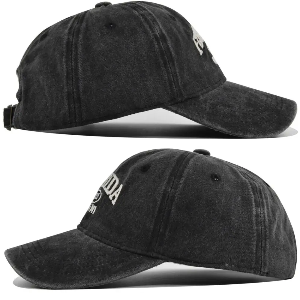 فلوريدا التطريز قبعات البيسبول القوطية الشارع الشرير قابل للتعديل قبعات البيسبول المغسولة الهيب هوب قبعات واقية من الشمس