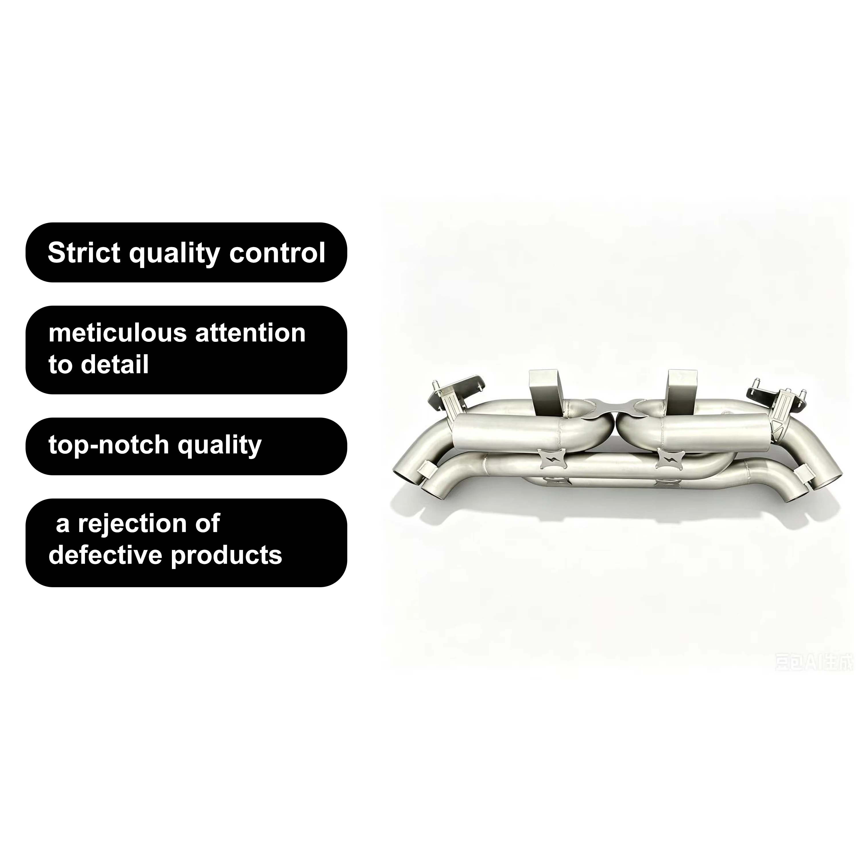Hochleistungs-Auspuffrohr für Porsche 911 992 3.0t Auspuff Catback mit Ventil Edelstahl 304 Ventil-Auspuffanlage – Detail 5