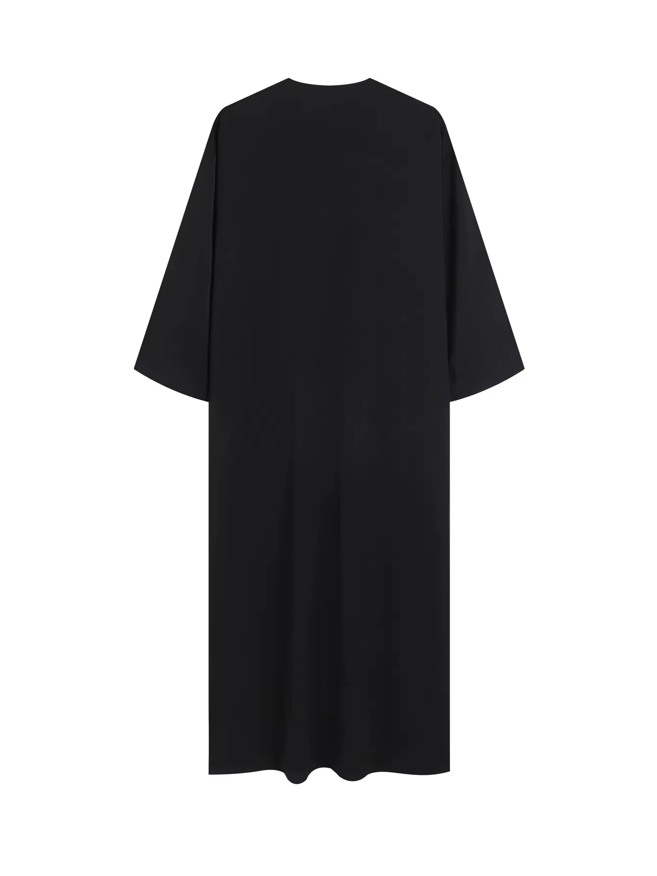 2025 New Muslim Men's Robe Elegant Retro Robe Round Neck Loose Men's Festival Robe Moroccan Style Luxury Simple Robe