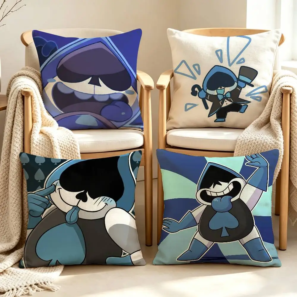 Cute L-Lancer GAME D-Deltarune Customizable Square Pillow case Double Sided Print Sofa Bedroom Decor Cushion Cover