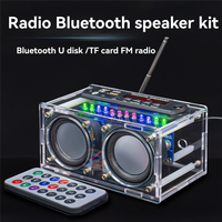 SQPP-DIY Bluetooth Speaker 87.5-108MHZ FM Radio Stereo DIY Kit Bluetooth Speaker DIY Kit FM Radio Soldering Practice Kit