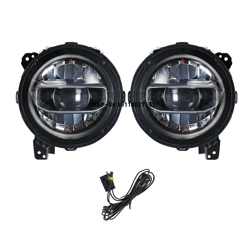 

9Inch Round Led Headlight Hi-low Beam DRL for Wrangler JL JLU Rubicon 2018-2023 and Gladiator JT 2020+