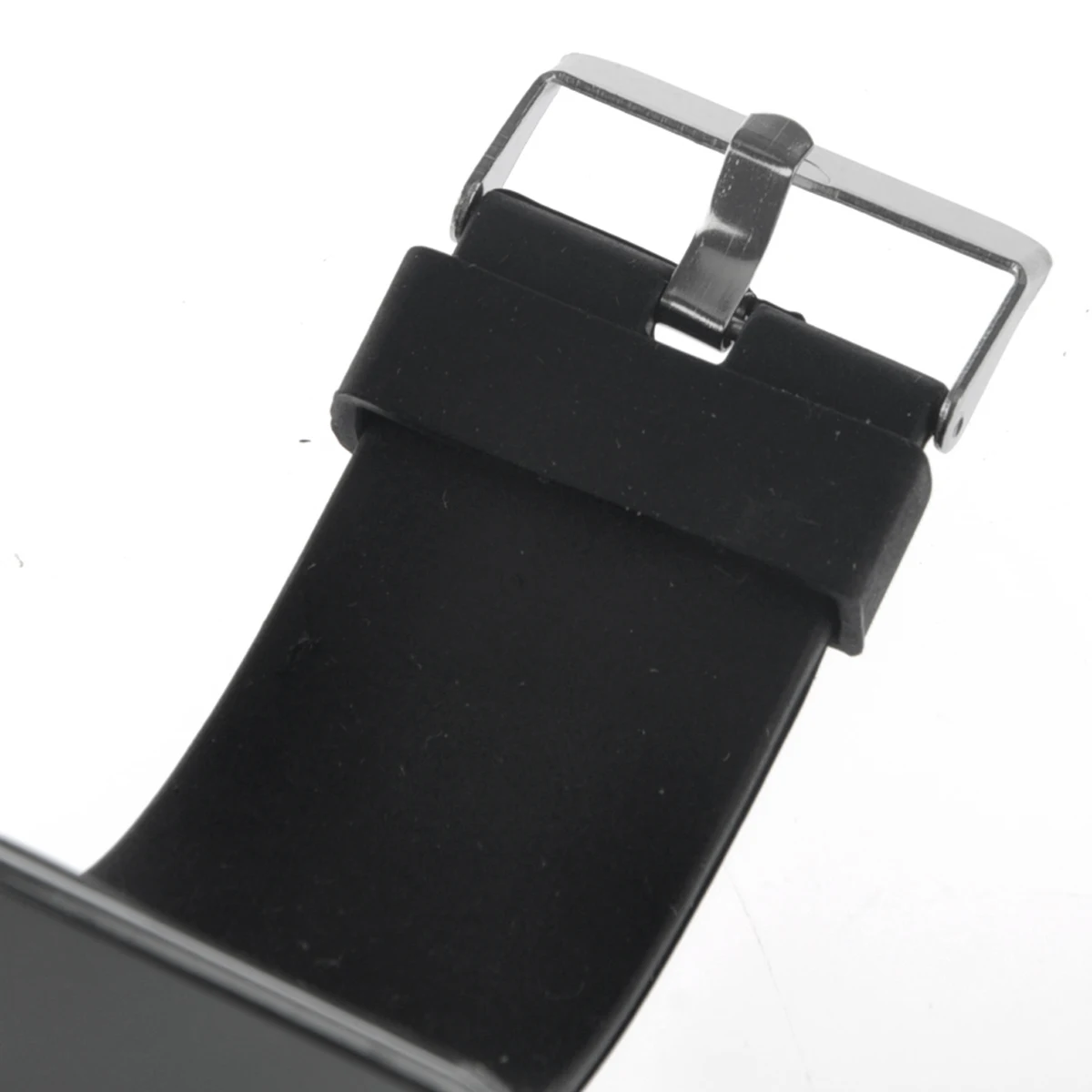 

LED mirror watch Mirror LED watch Red LED digital watch Unisex LED watch Silicone band LED watch