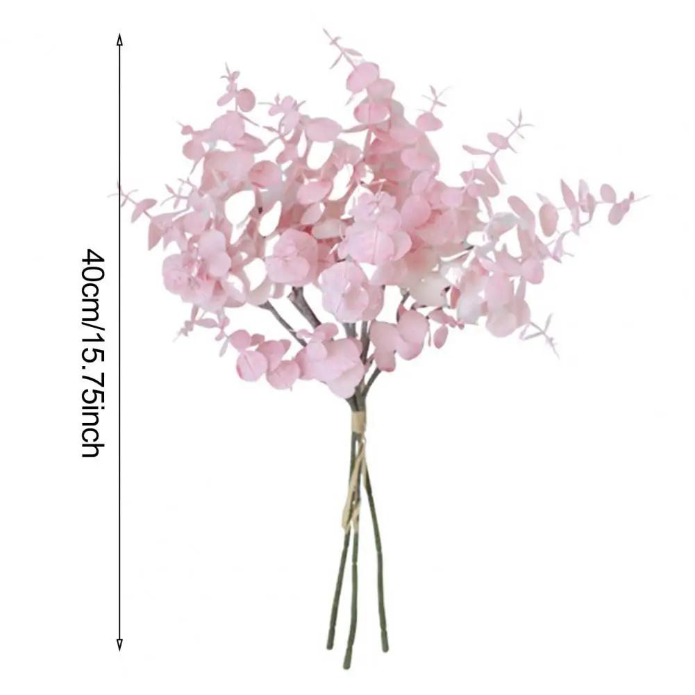 

Artificial Leaves Decoration Realistic Faux Silk Plants Artificial Eucalyptus Leaves Stems for Home Party Wedding for Decoration