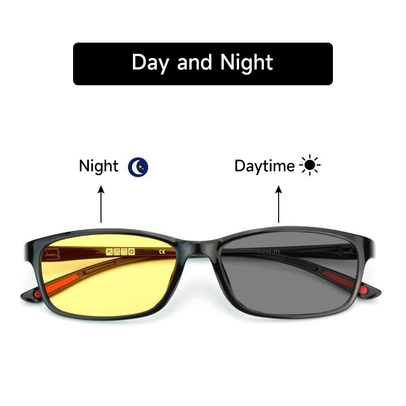 Photochromic Lenses Day And Night Polarized Sunglasses Men Driving Sun Glasses Women Ultra-light Sunglass