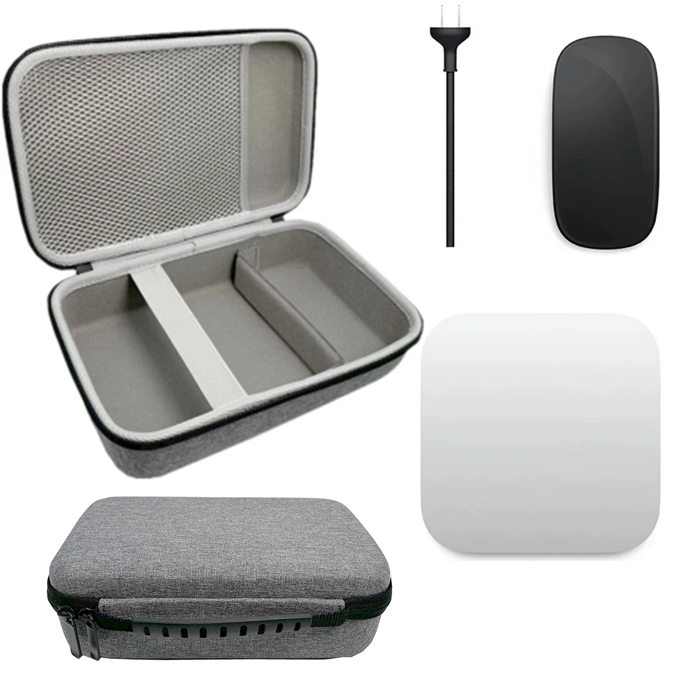 Estuche rígido para Mac Mini M4, caja de almacenamiento a prueba de golpes, Cable de alimentación de ratón antiarañazos, bolsa EVA para Mac Mini ordenador de escritorio, Chip M4