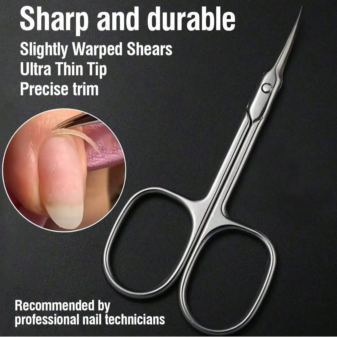 

Professional Nail Clipper & Cuticle Removal Tool, Stainless Steel. Foot Care Tool, Eyebrow, Eyelash & Nose Hair Trimmer. Nail Art Tools & Cuticle Cutter.