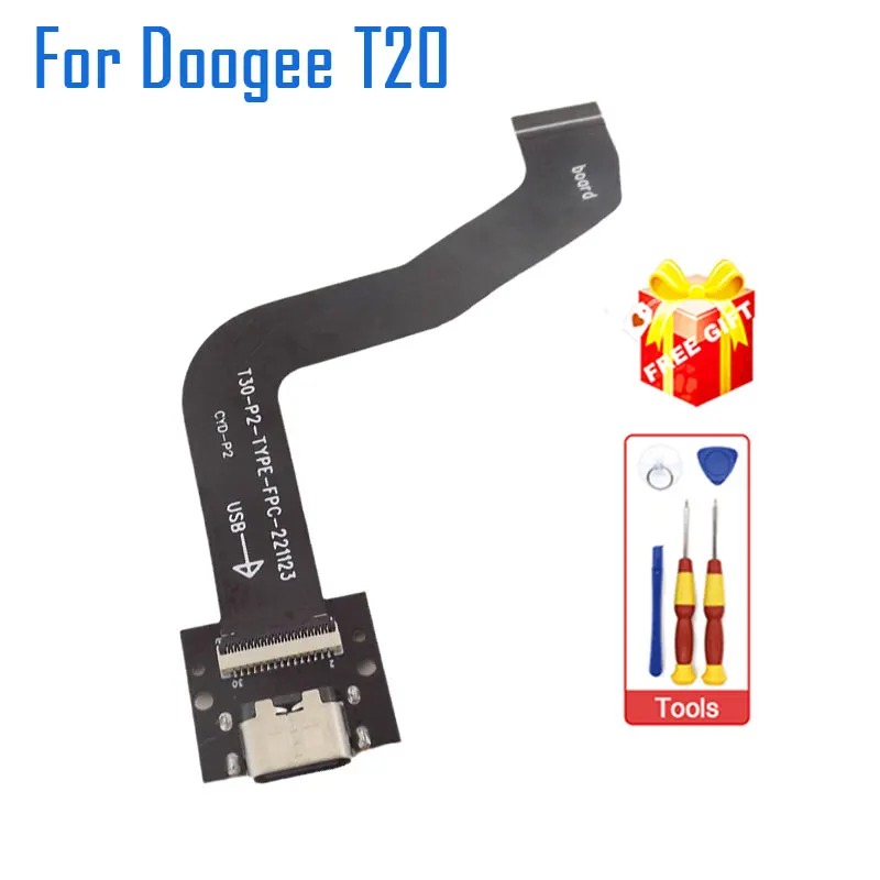 New Original DOOGEE T20 USB Board Base Charging Port TYPE-C Board With Transfer FPC Accessories For DOOGEE T20 Tablet PC