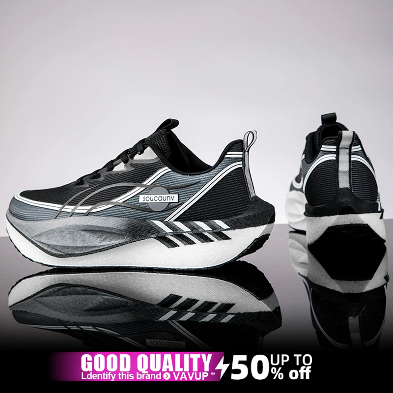 أحذية الجري الرجالية من الكربون، أحذية رياضية ماراثون رياضية قابلة للتنفس وخفيفة الوزن للنساء، أحذية رياضية مريحة مضادة للانزلاق #1