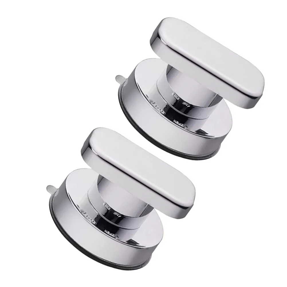 2Pcs Suction Cup Safety Handrail Bathroom Grab Bar Strong Armrest Toilet Bathtub Support for Elderly Silver