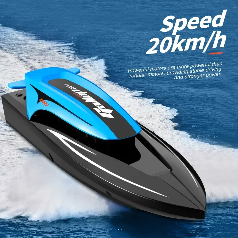 Lancha rápida inalámbrica de alta velocidad para niños, barco eléctrico a Control remoto, juguete impermeable, modelo 816