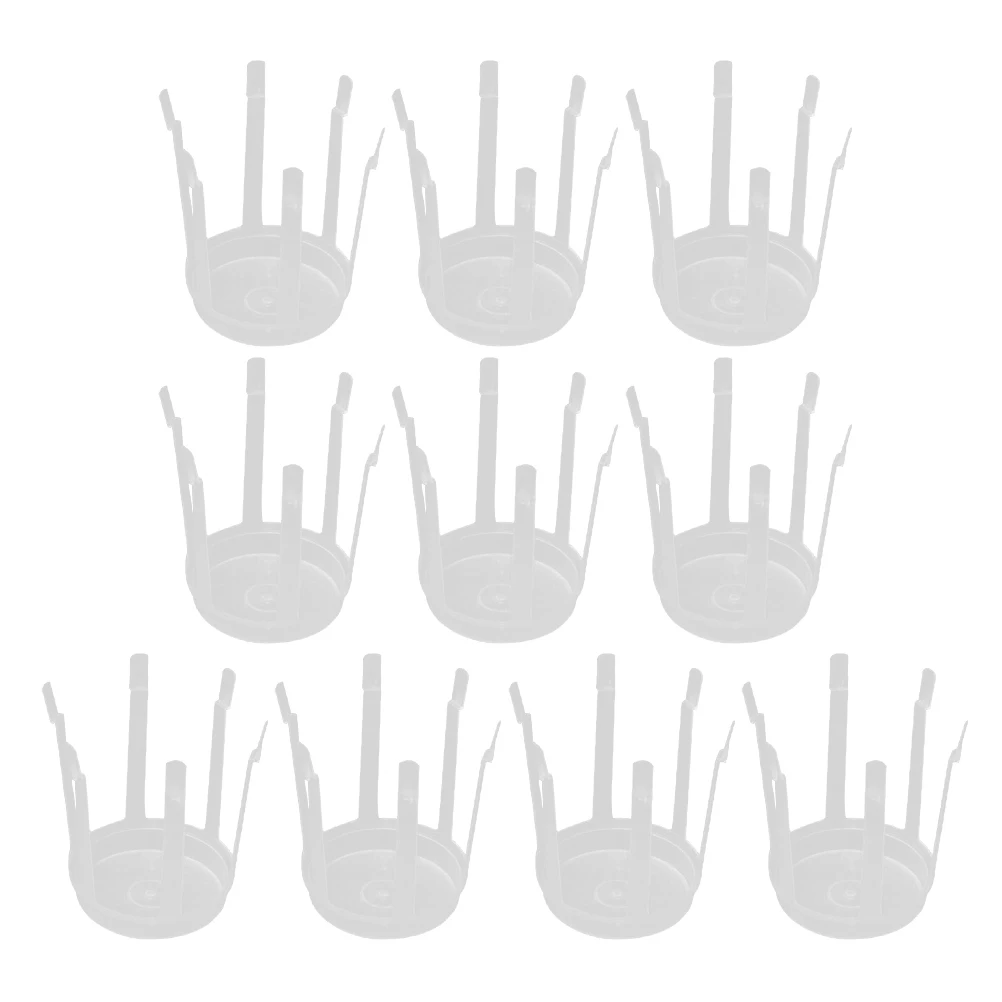 

10 Pcs Bouquet Stabilizer Plastic Flower Base Wedding Ceremony Decor White Color Compact Size DIY Craft Supplies