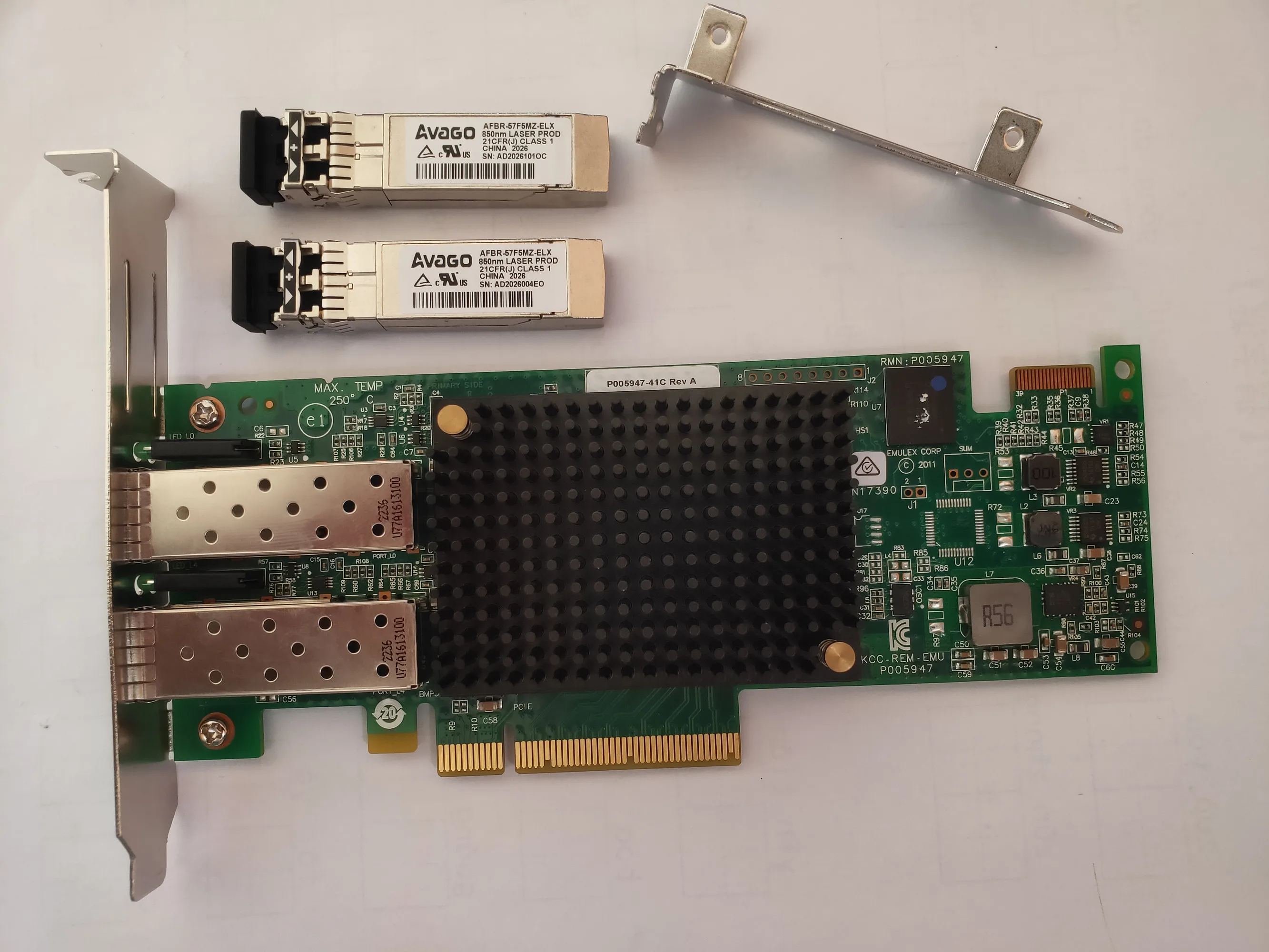 

EMULEX 16G Fibre Channel Emulex 16002 LPE16002 16 ГБ FC двухпортовый HBA-модуль/16G оптоволоконный сетевой HBA-модуль/с модулем