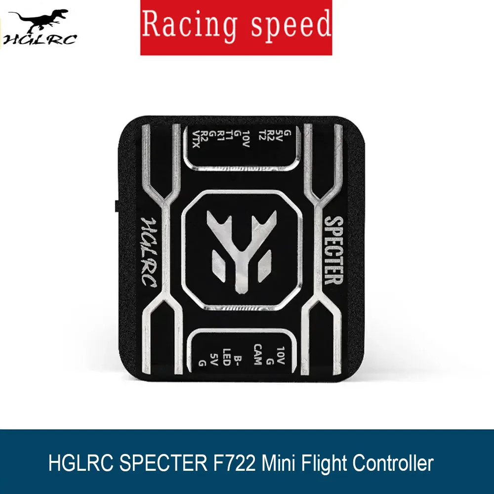 

HGLRC SPECTER F722 Mini Flight Controller MPU6000 OSD BARO 16MB DUAL BEC 20X20mm 2-6S for FPV Freestyle Drones