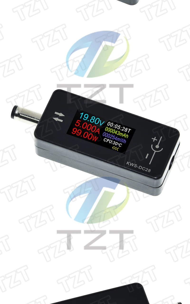 KWS-DC28 0,96 Zoll TFT HD Digitalanzeige DC-Spannungsmesser Leistungsmesser Handy-Ladetester Detektor Elektrikerwerkzeug – Detail 14