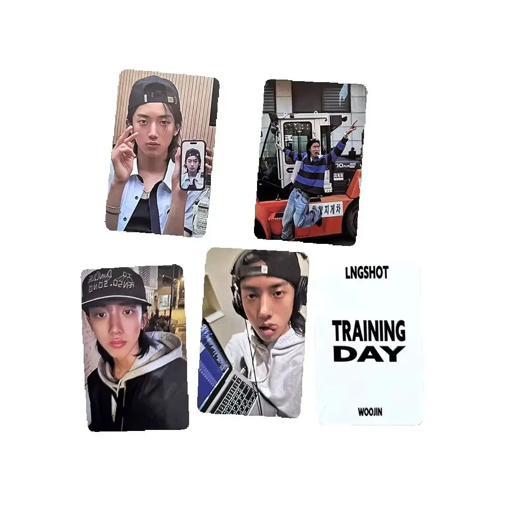 LNGSHOT Character Props Training Day Photocards High Quality INS Style Double Sides Printing LOMO Cards Louis Woojin Ryul Gifts