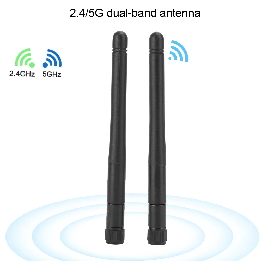 2PCS Dual-Band Wifi Antenne 2,4G/5G 5DBI Mini Wireless Routing Netzwerk Karte Antennen 11CM für Verbesserte Netzwerk Abdeckung