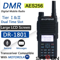 Baofeng DR-1801UV AES256 Encryption Long Range DMR Digital/Analog Walkie Talkie Tier I Tier II Dual Time Slot DR-1801 Ham Radio