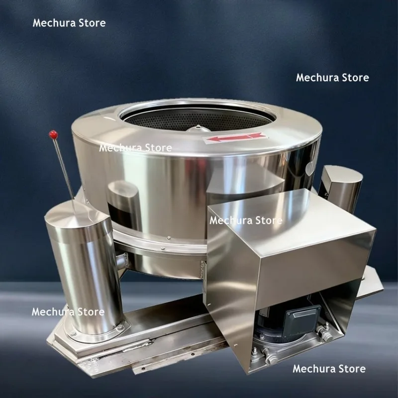 Large Industrial Dehydrator Food-Grade Stainles Steel Oil Removal Machine Three-Leg Centrifuge Spin Dryer Oil Spinner Commercial