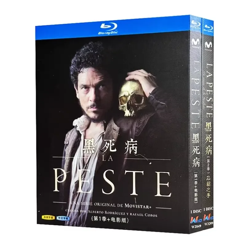 BD Blu-ray Disc Black Death Temporadas 1-2 y Edición Película, Drama Español 1080p, Caja de CD
