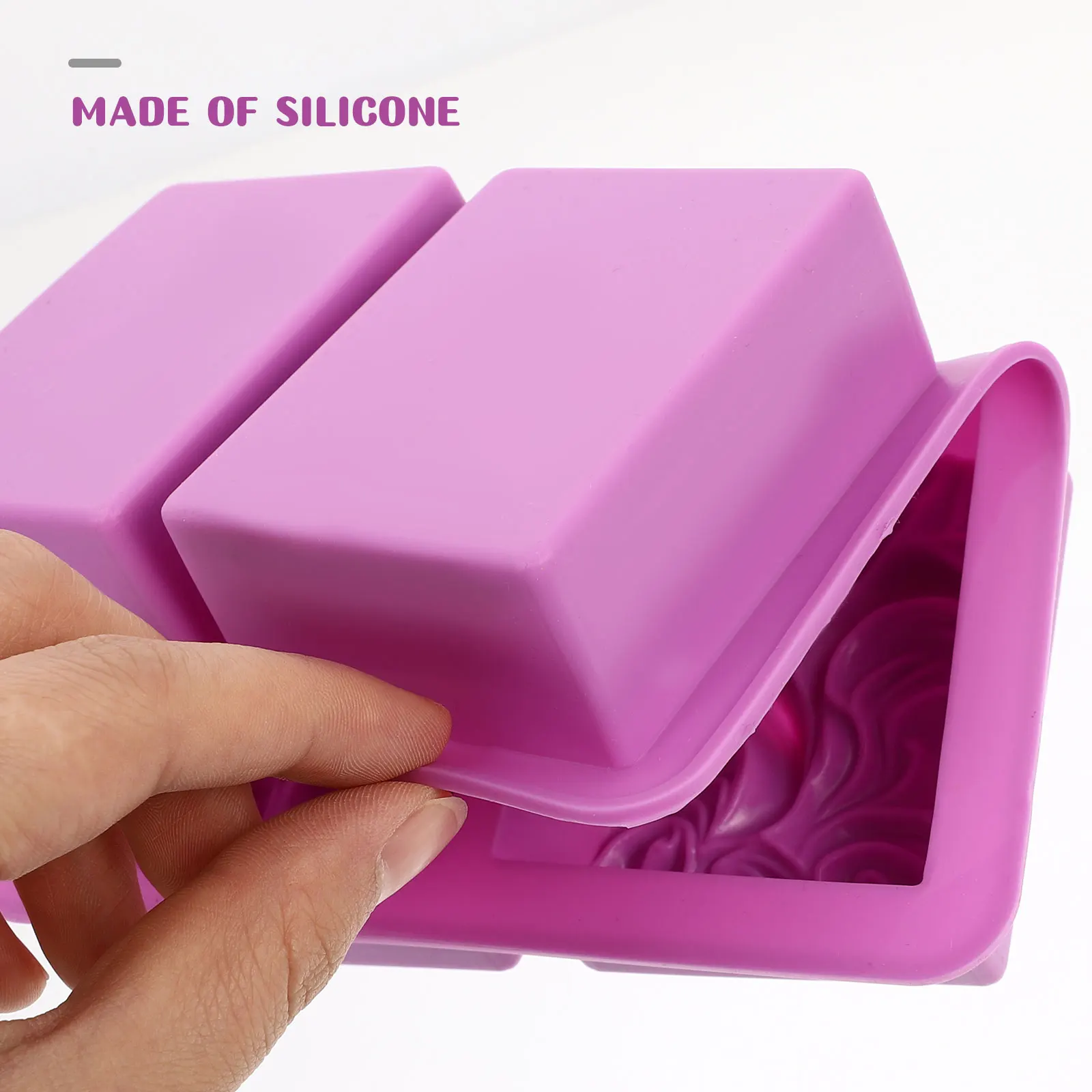 

2pcs Silicone Soap Bar Mold Ocean Wave Chocolate Biscuit Cake Baking Diy Molds Heat Resistant Durable 4 Grids Homemade Making