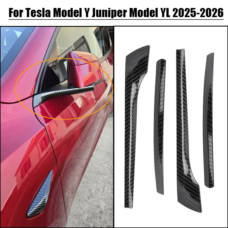 Rückspiegel-Antikollisionsstreifen für Tesla Model Y Juniper YL 2025-2026 Seitenspiegel-Schutz Kratzschutz Zubehör – Detail 1