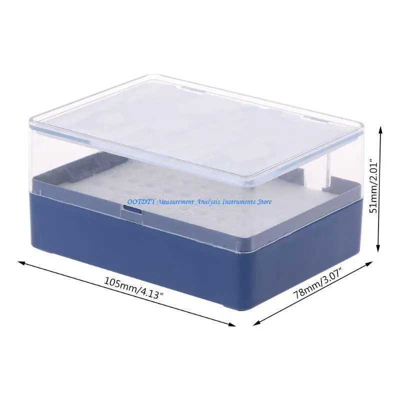367D Plastic Storage Box With Foam Milling Cutter For 50 PCB Drill Bits