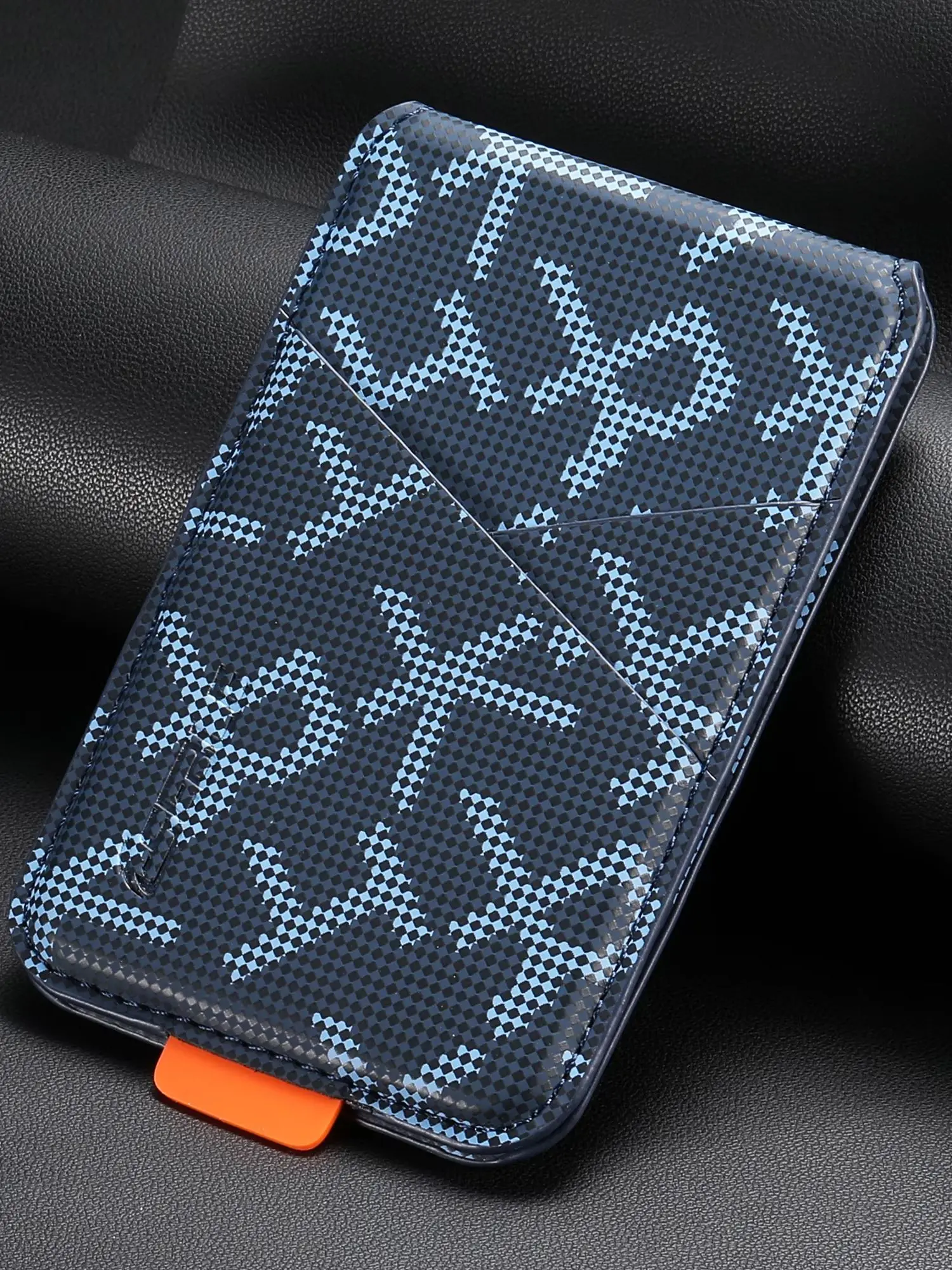 Kartenetui Luxus-Slot aus Kunstleder mit Magnetständer, RFID-Handyhülle, magnetischer Kartenhalter für iPhone & Samsung Serie