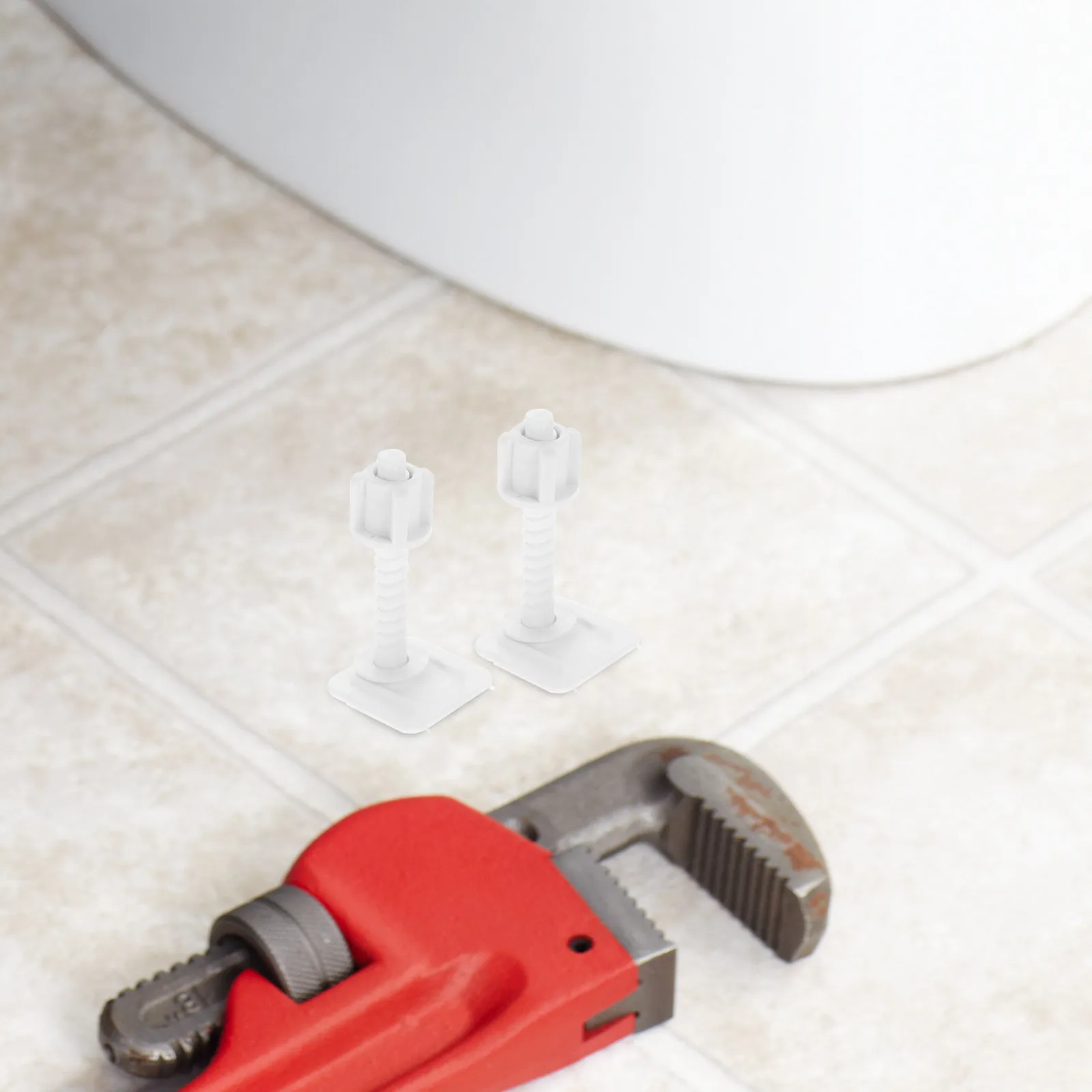 

4 пары винтов для унитаза, пластиковые крепежные болты для нижнего крепления, для легкой установки, универсальные, для дома и коммерческого использования