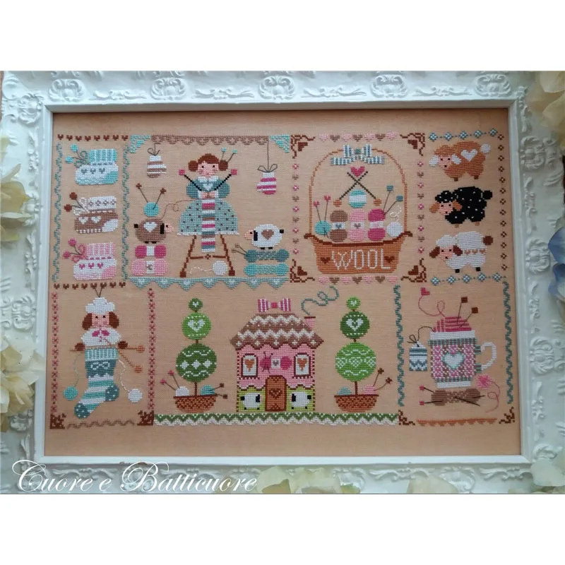 Cross Stitch Set Chinese DIY Kit Embroidery Needlework Craft Packages Cotton Fabric Floss  New Designs Embroidery Painting ZZ716