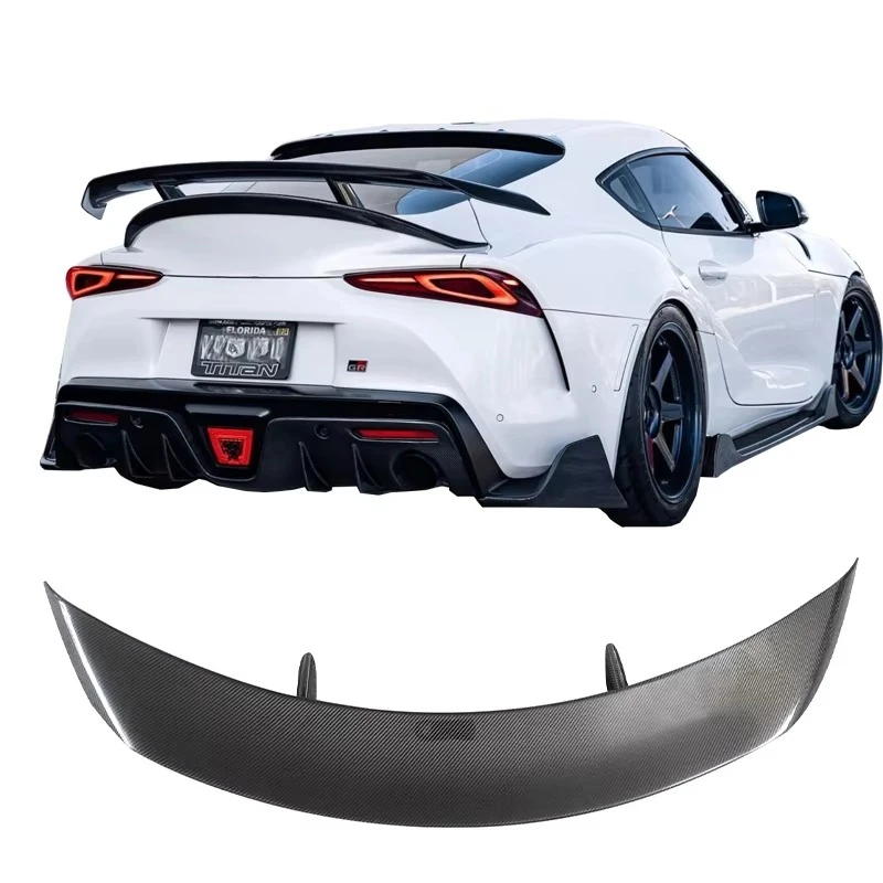 AG Wing Universal Spoilers Carbon Fiber Car Rear Trunk Boot Spoiler for GR Supra A90 A91 MK5