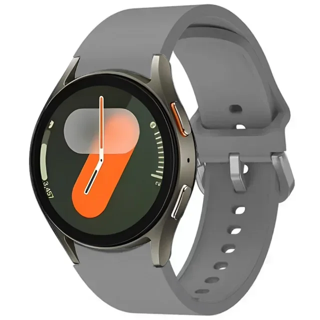 Силиконовый ремешок No Gap для Samsung Galaxy Watch 7/6/5/4 40 мм 44 мм 5 Pro, оригинальный браслет Galaxy Watch 6 4 Classic, 47 мм, 43 мм, ремешок