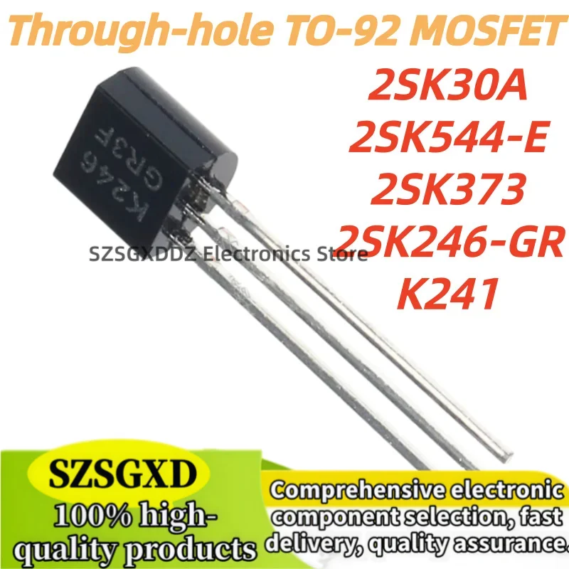5Uds 100% new quality K30 2SK373 K373Y K373 2SK544-E 2SK544 K544 2SK241-Y 2SK241 K241 2SK246-GR 2SK246 K246 2SK30A 2SK30 TO-92