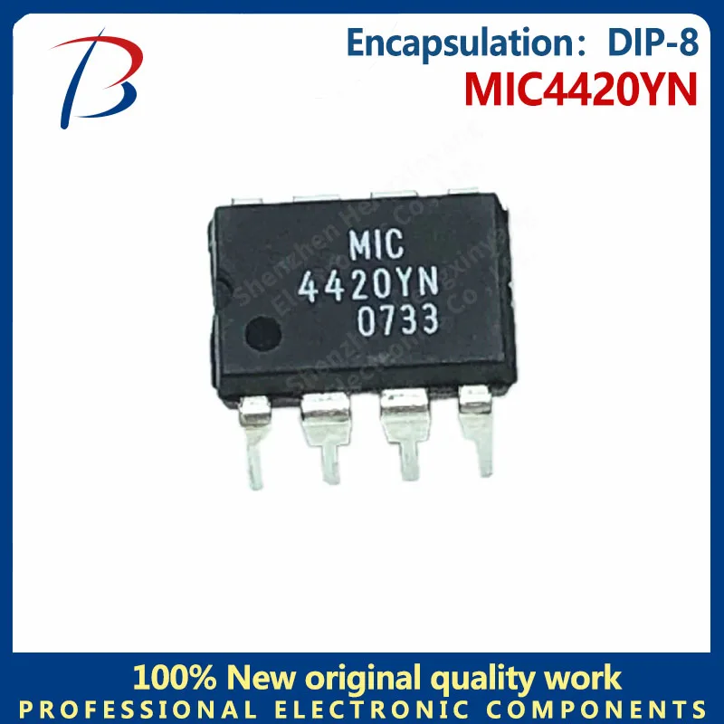 10PCS MIC4420YN silk screen MIC4420YN bridge driver package DIP-8 in line