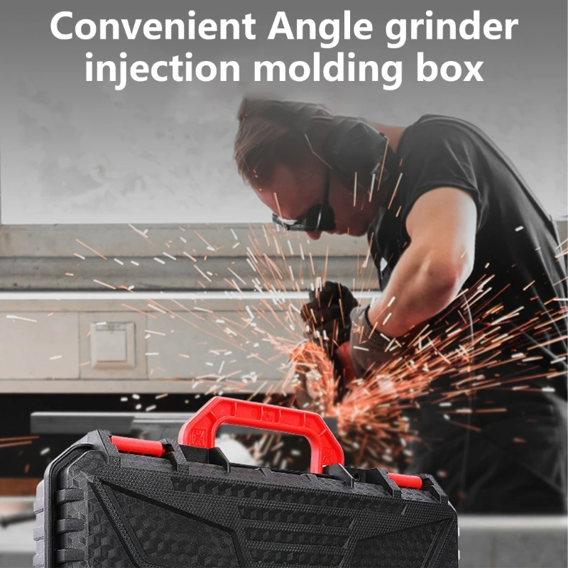 Versatile Power Tool Carrying Case With Comfort Grip Handle, Protective Equipment Box for Home Repairs and Builders Drop Ship